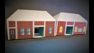 How to make a Station Building for model railway railroad layout (N/OO/HO) Beginners