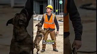 Why Did This Dog Grab the Worker&rsquo;s Helmet? #dogs #wildlife #animalrescue #dogshorts&nbsp;