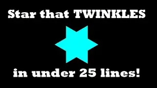 Code this TWINKLING star in less than 25 lines! Python Fun With Shapes S2 E9