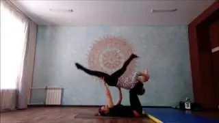 Acroyoga. Washing  machine 