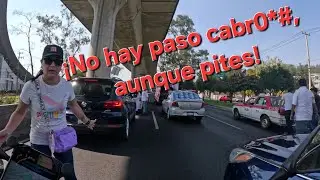 Kawasaki Z900 Manifestación en CDMX con tráfico pesado de día y de noche