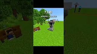 minecrfat iron statue 🗿build 👷&zwj;♂️