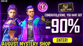 MYSTERY SHOP FREE FIRE MYSTERY SHOP 13.0 FREE FIRE | AUGUST MONTH ELITE PASS DISCOUNT | FF NEW EVENT