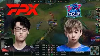 FPX Nuguri vs LNG Ale 1v1 - Tracking The Pros!!