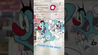 OGGY'S AND OGGY'S JR REACTION ON FIRE ALARM AT MEDIA MARKT