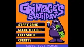 Grimace's Birthday 2023 GBC (NEW McDonald's Game Boy Game FULL PLAYTHROUGH)