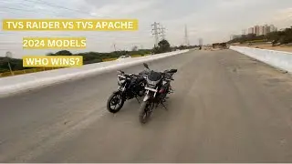 TVS Raider 125cc Vs Apache 160 2V | Drag Race | BikeXplorer | APACHE160 2V 2024 VS RAIDER125 2024