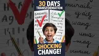 Parents Are Shocked by This Handwriting Change 😲 |  Improvement in 30 Days