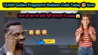 Unlimited Golden Fragments Redeem Code Today 😍 | Pubg Lite Free 1000 Thousand Golden Fragments 🤗