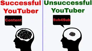 Successful YouTuber Vs Unsuccessful YouTuber | Do Not Do Sub4Sub|Sub For Sub Is Bad|Focus On Content