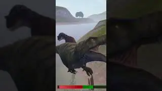 carno vs t-rex🦖🦖 part-1 #giganotosaurusgaming #thecursedisle #dinosaur #dreamdust #gaming