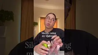 Silently rating my lipglosses&hellip; #lipgloss #makeup #productreview #beauty #comedy
