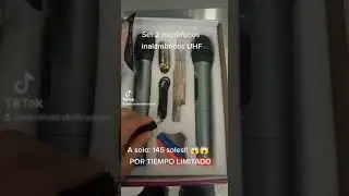 Oferta por tiempo LimitadoSepara el tuyo Set de 2 microfonos inal&aacute;mbricos UHF!!