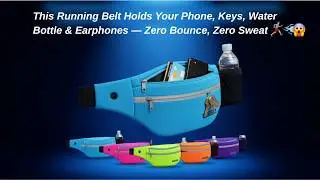 🏃&zwj;♀️ Best Running Belt! Hands-Free Phone & Key Holder | Marathon & Fitness