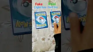 Real anb Fake Pok&eacute;mon Card