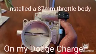 Installed a 87mm throttle body on my Dodge Charger. #MOPAR #DODGE #hemi