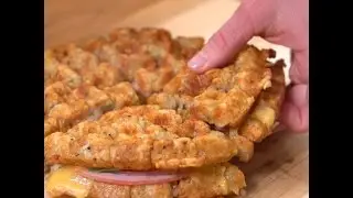 Ham & Cheese Waffle Sandwich