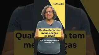 Qual mat&eacute;ria tem menos pe&ccedil;as na OAB?