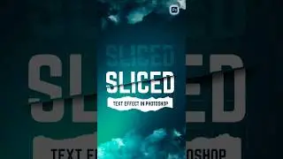 Sliced Text Effect Using Photoshop #shorts #grafyart #photoshop #graphicdesign #texteffect