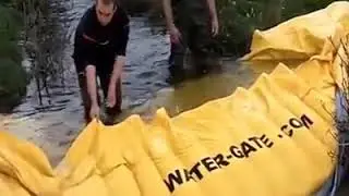 Installing And Removing A Portable Dam- viral in usa