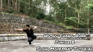 Wushu Chang Quan Junior B Routine - Slow Movement Tutorial 
