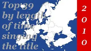 Eurovision 2010 - Top 39 by length of time singing the title