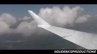 Air Canada Express CRJ-705 [C-FNJZ] Windy Landing in Houston ᴴᴰ