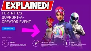 FORTNITE'S SUPPORT A CREATOR EVENT EXPLAINED! (Support Me and Others!)