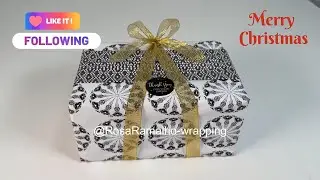 🎅🌲🎁DIY: Wrapping a Gift Box  (Easy & Eco-Friendly)🎁