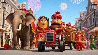 💍👑 Aalu&rsquo;s Funny Family Day | Hindi Kids Cartoon Story with Songs
