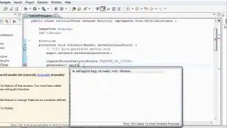 Android Tutorial & Lessons 24: Full Screen Activity & set the orientation