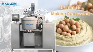 How to Make Hummus in a steam cooking grinding processing system | Hummus-specific equipment