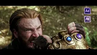After Effect Captain Thanos Infinity War Tutorial || Thanos Vs Captain America