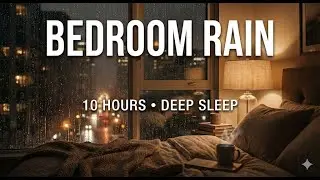 Bedroom Rain Sounds 🌧️ 10 Hours | Deep Sleep, Relaxing Night Ambience