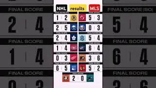 NHL | MLS | Match results 13.10.2024