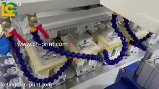 4 colors cap automatic closed ink cup pad printing machine EP200-4