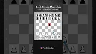 Checkmate in Just 11 Moves with the Scotch Opening. #chess