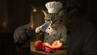 The Legendary Meowgic Cat Chef | Cutting the Shyberry with a Heart Inside