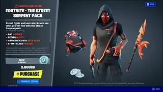 (GAMEPLAY) BUYING THE THE STREET SERPENT STARTER PACK ON FORTNITE