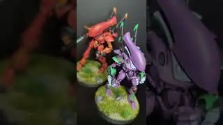 Get in the Wraithlord Shinji 🤖 #miniaturepainting #warhammer #warhammer40k #evaunit01 #evangelion