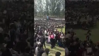 Huge crowd of Nepalese cricket fans । Cricket craze in Nepal । Tribhuvan University cricket ground ।