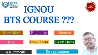 IGNOU BACHELOR OF ARTS IN TOURISM STUDIES ??? II IGNOU BTS COURSE FULL DETAIL