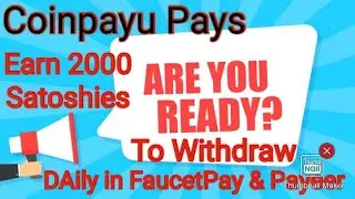 WebAds CoinPayu Withdrawal in FaucetPay & Payeer #WebAds #online#earning #Free#earning #Coin #Ads