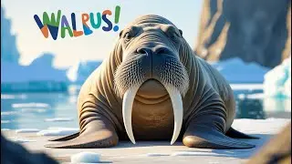 Meet the Walrus! ❄️🐟 | Big Tusked Sea Giants for Kids