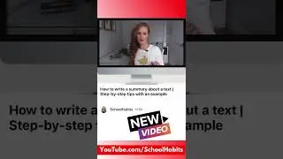 How to summarize text! New video #studytips
