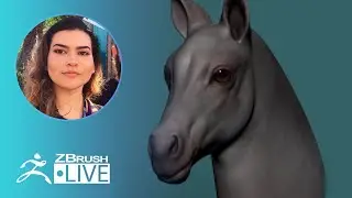 [PT-BR] Create a 3D Horse in ZBrush #withme ! - Ana Carolina Pereira - ZBrush 2020 - Part 1