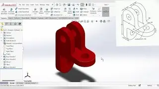 SOLIDWORKS PART DESIGN | MIRROR COMMAND | EXTRUDED BOSS/BASE | FILLET EDGE