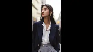 Chic Tailored Look with Striking Contrast #fashion #elegance #tailored