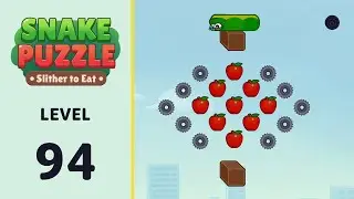 Snake Puzzle: Slither to Eat Level 94 | Every Puzzle Solved! 🎯