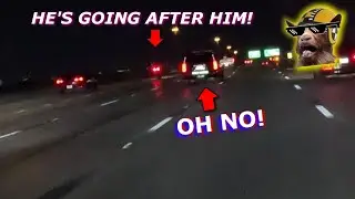 State Trooper Goes After Tank On A High Speed Ride At Night!